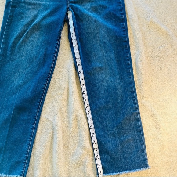 7 For All Mankind Womens Shelby Md Wash Tower Straight Cropped Jeans, 8 Hi Waist - Picture 14 of 16